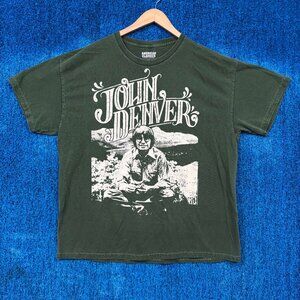 John Denver Spirit Album Poster Graphic T-Shirt Size One Size